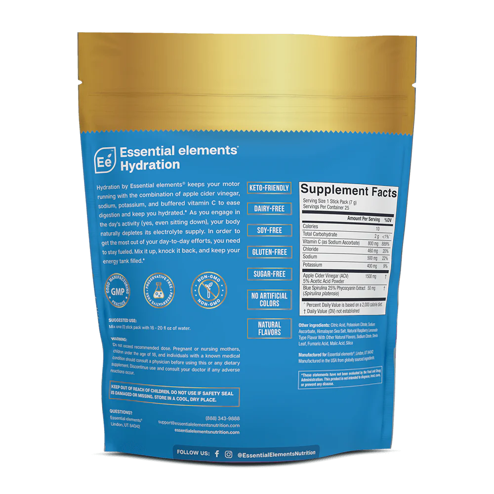 Blue Raspberry Lemonade Hydration 25 Count Y294931