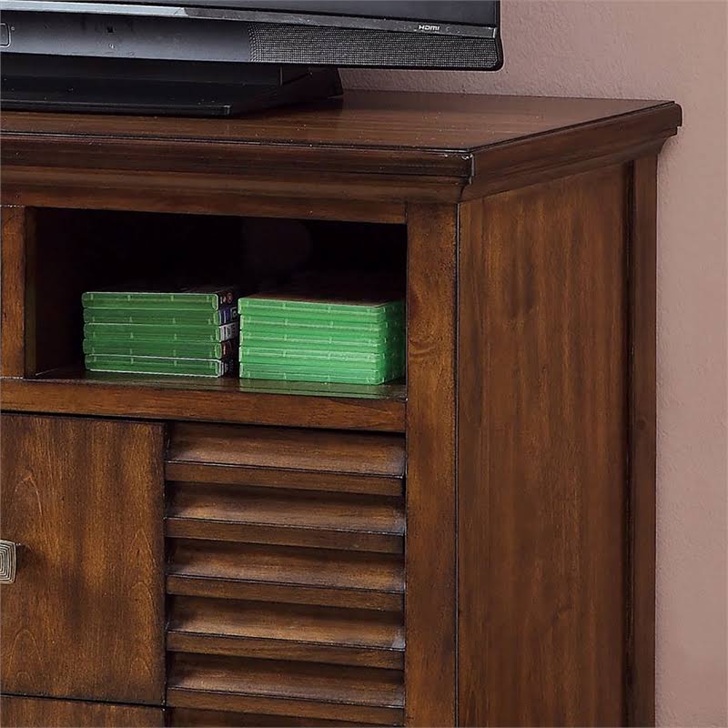 2 Drawer Walnut Media Chest V42519