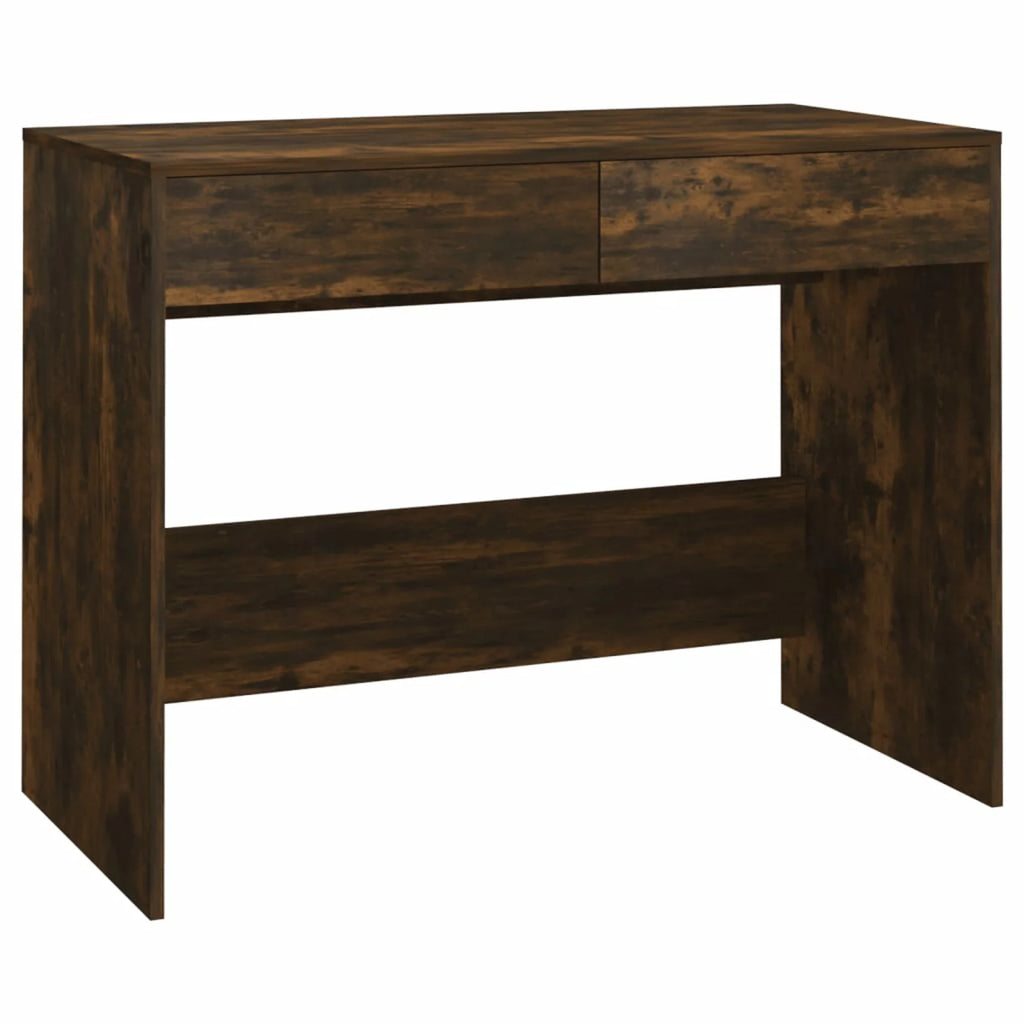 Smoked Oak Engineered Wood Desk X8427