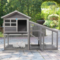Indoor Outdoor Rabbit Hutch with Removable Tray H14446