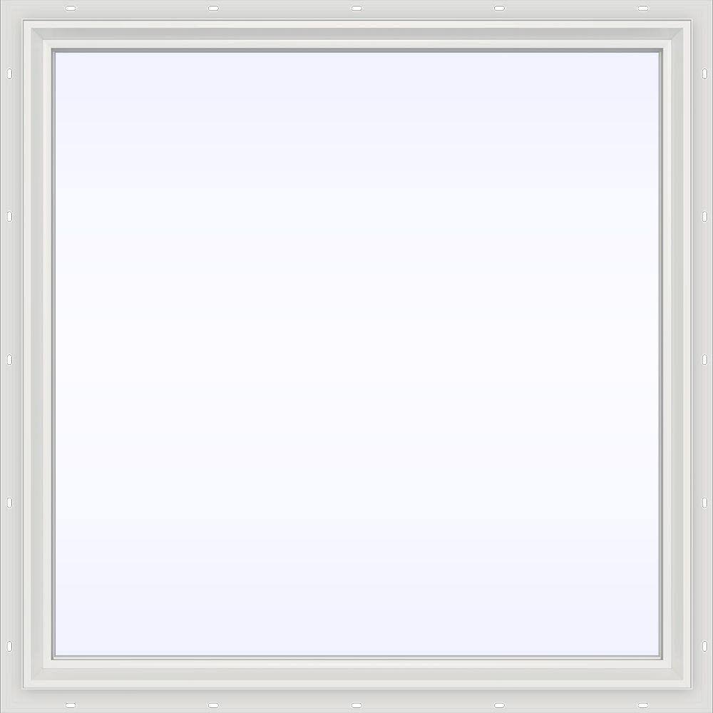 White Vinyl Picture Window with Low-E Glass O94479