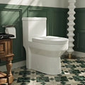 White Dual-Flush Elongated One-Piece Toilet L3995