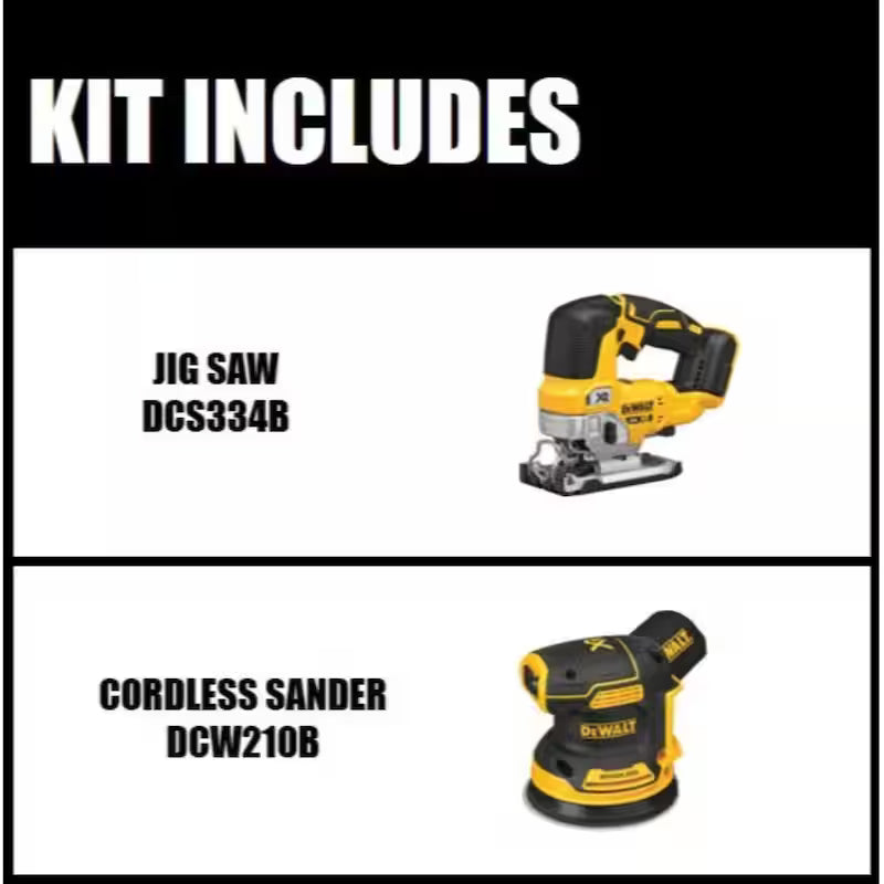 20V MAX Cordless Brushless Jigsaw and Random Orbital Sander G23891
