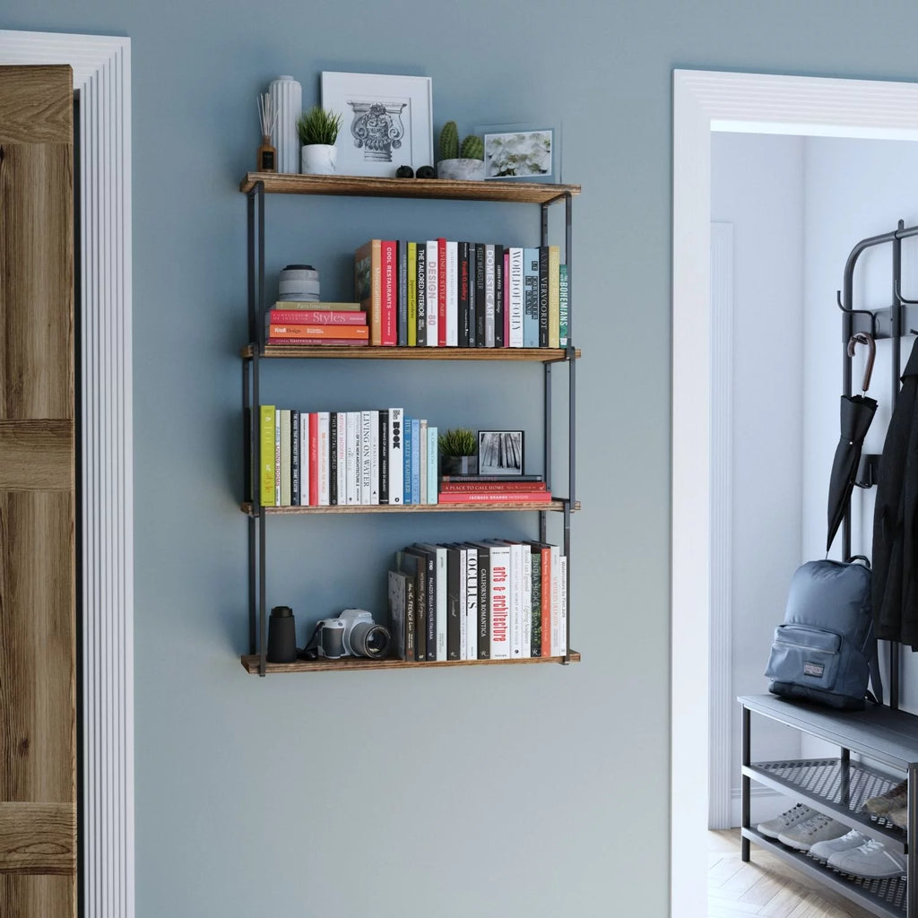 4-Tier Floating Shelves Wall Storage H57996
