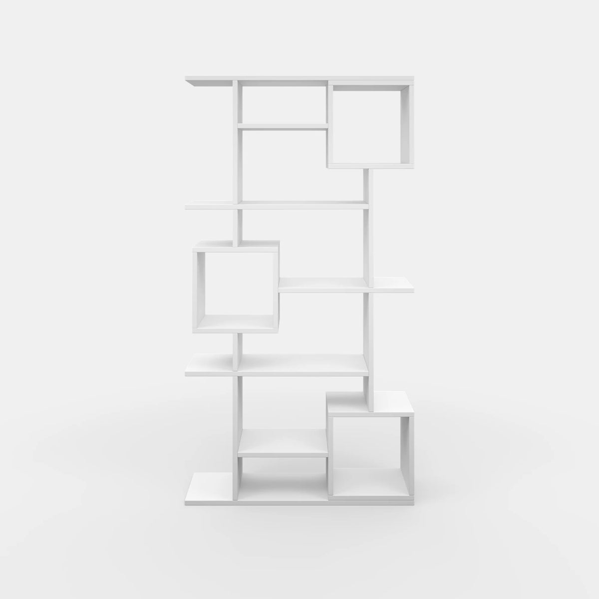 White Multiple Tier Open Shelf Bookcase Z6042