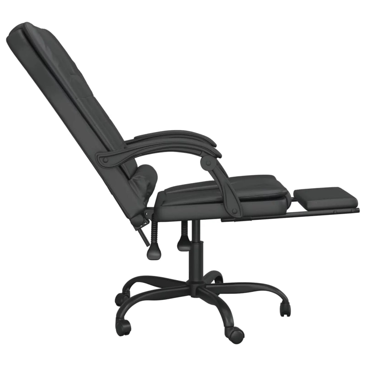 Black Faux Leather Massage Reclining Office Chair Y953