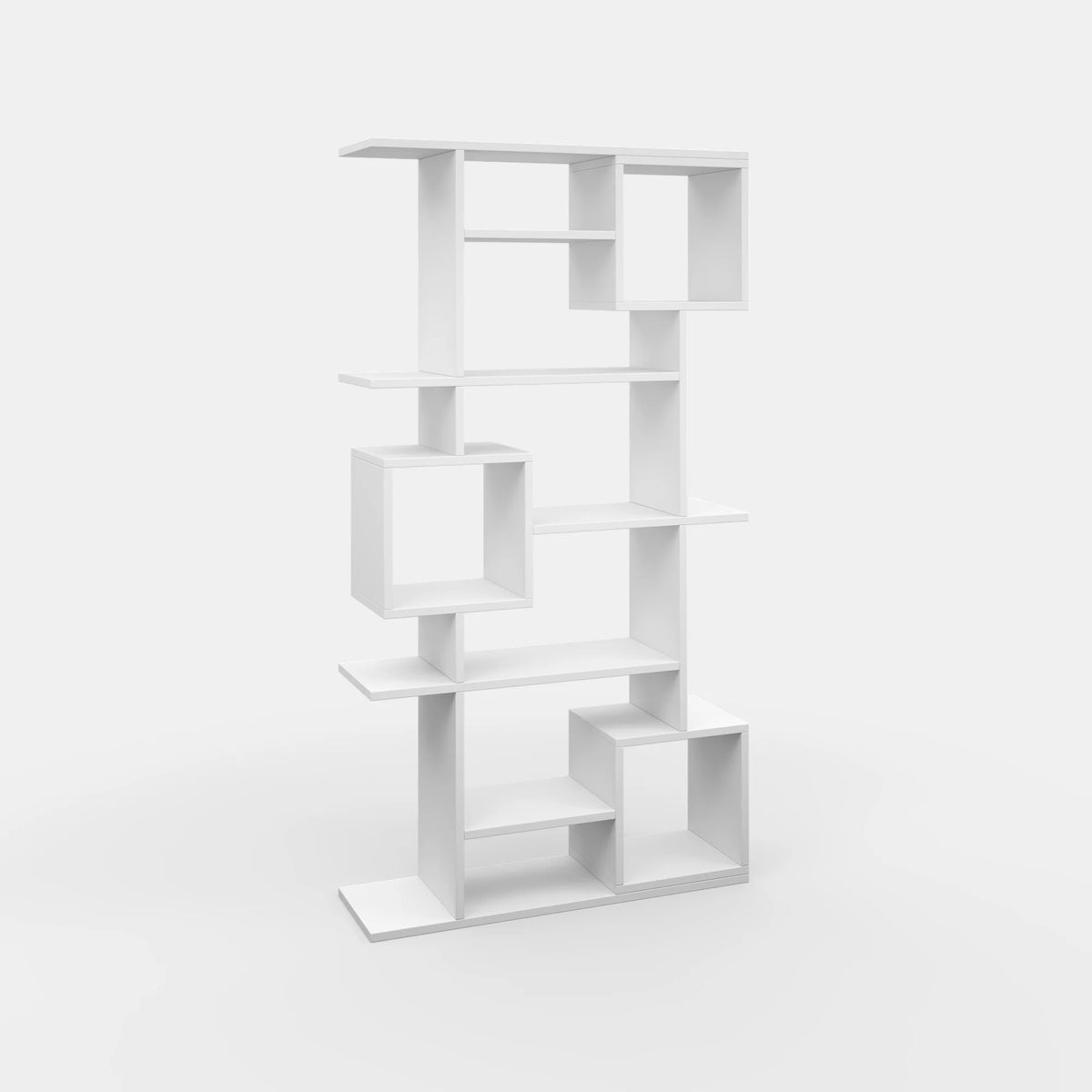 White Multiple Tier Open Shelf Bookcase Z6042