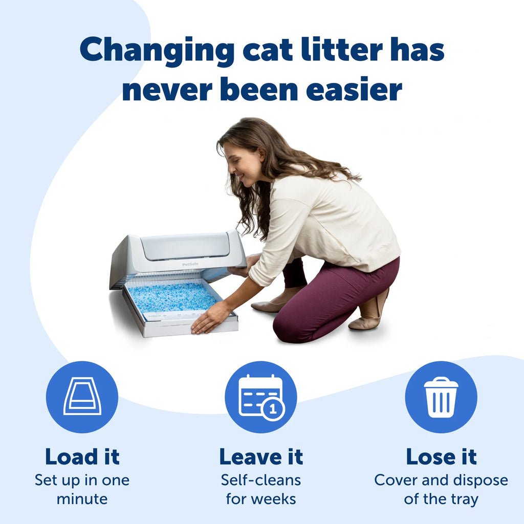 Lavender Scent Silica Crystals Cat Litter Trays 6-Pack T55981