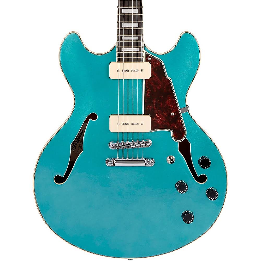Ocean Turquoise Semi-Hollow Electric Guitar U818368