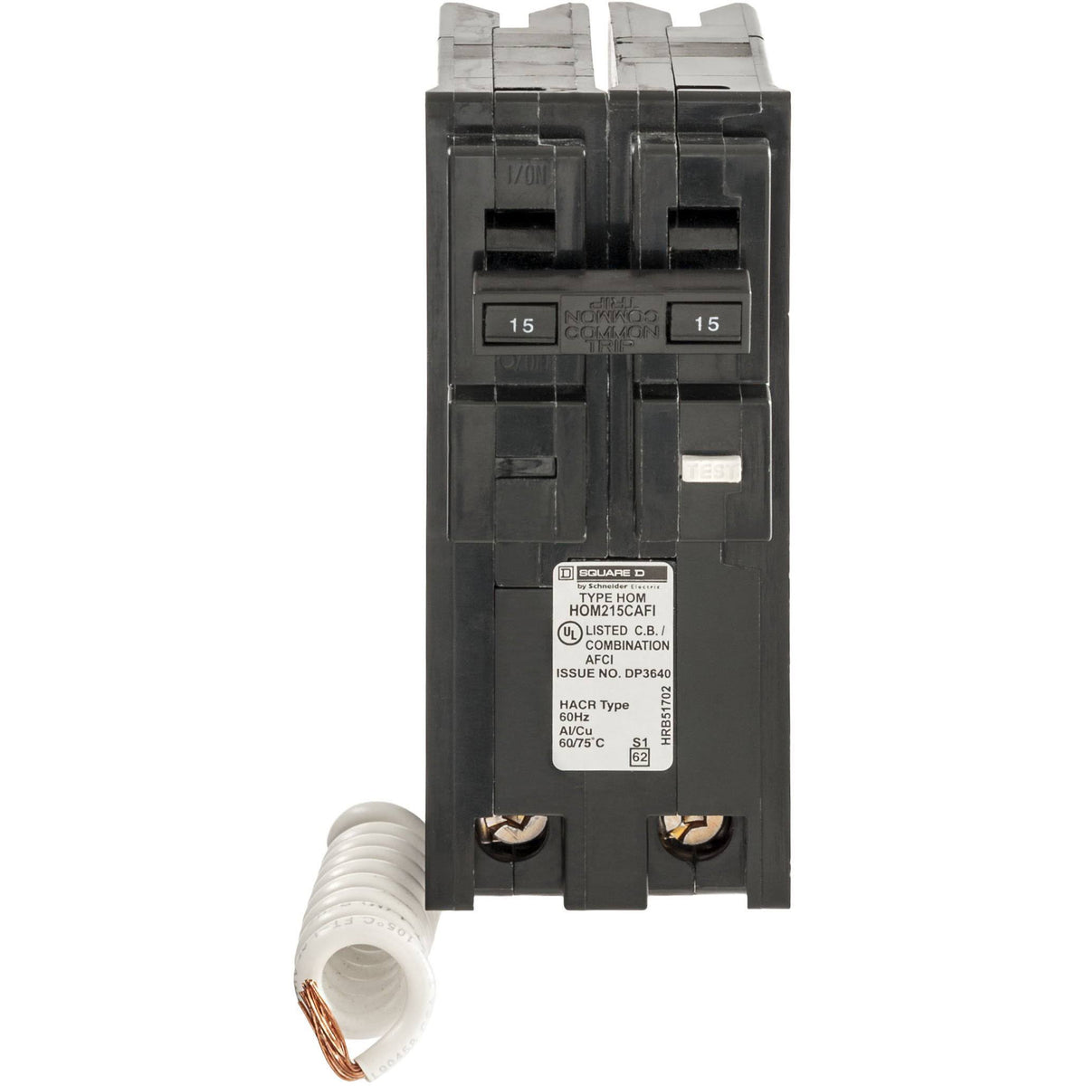 15 Amp Two-Pole CAFCI Circuit Breaker Q5534