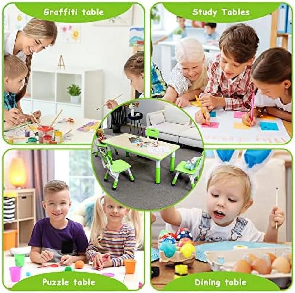 Height Adjustable Toddler Table and Chair Set D44607