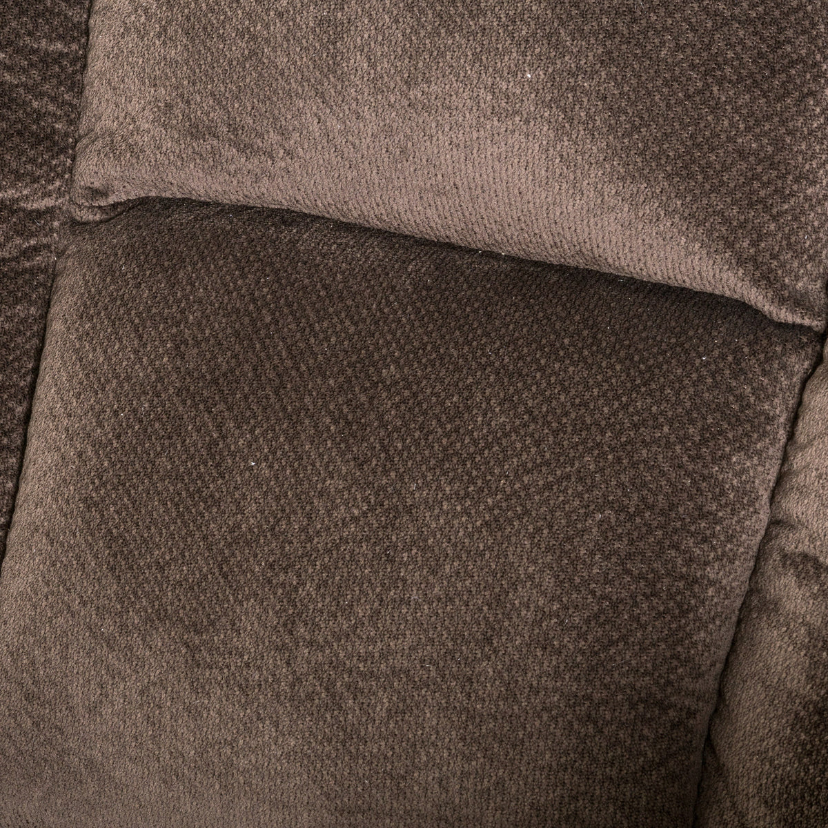 Chocolate Brown and Black Fabric Tufted Recliner Q9004