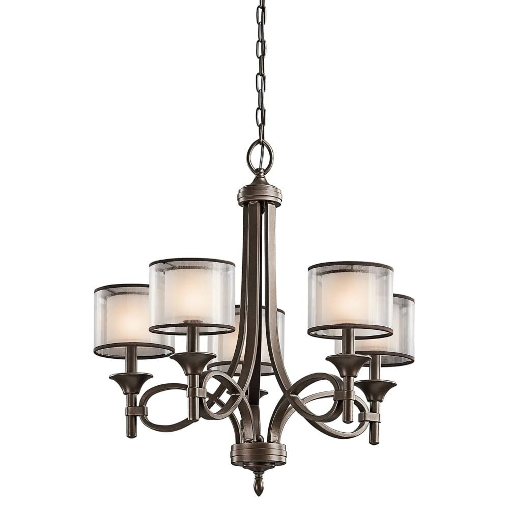 American Bronze 5 Bulb Chandelier M623