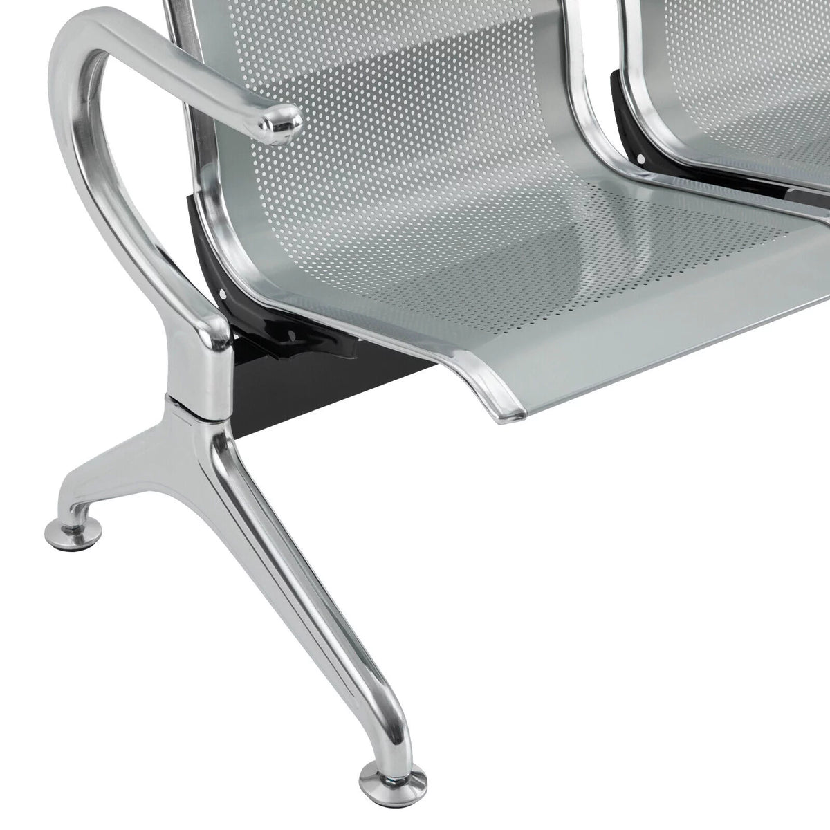 3-Seat Steel Reception Chair with Arms E5567