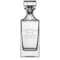 30 oz Glass Whiskey Decanter with Glass Stopper U7257