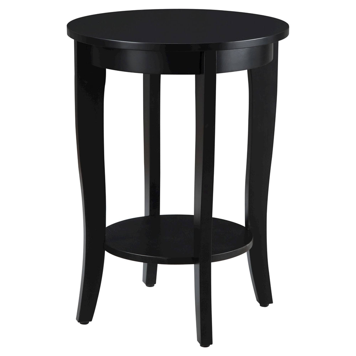 Black Round End Table J39431