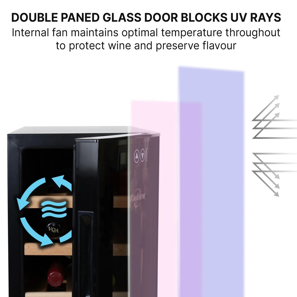 12 Bottle Wine Cooler Thermoelectric Refrigerator P9937