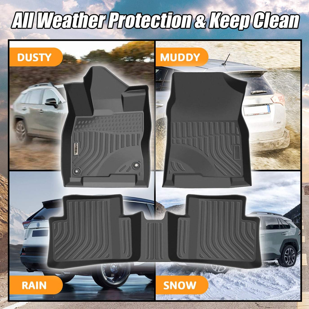 Black Floor Mats Liners for Honda Civic Sedan 2016-2021 D30410