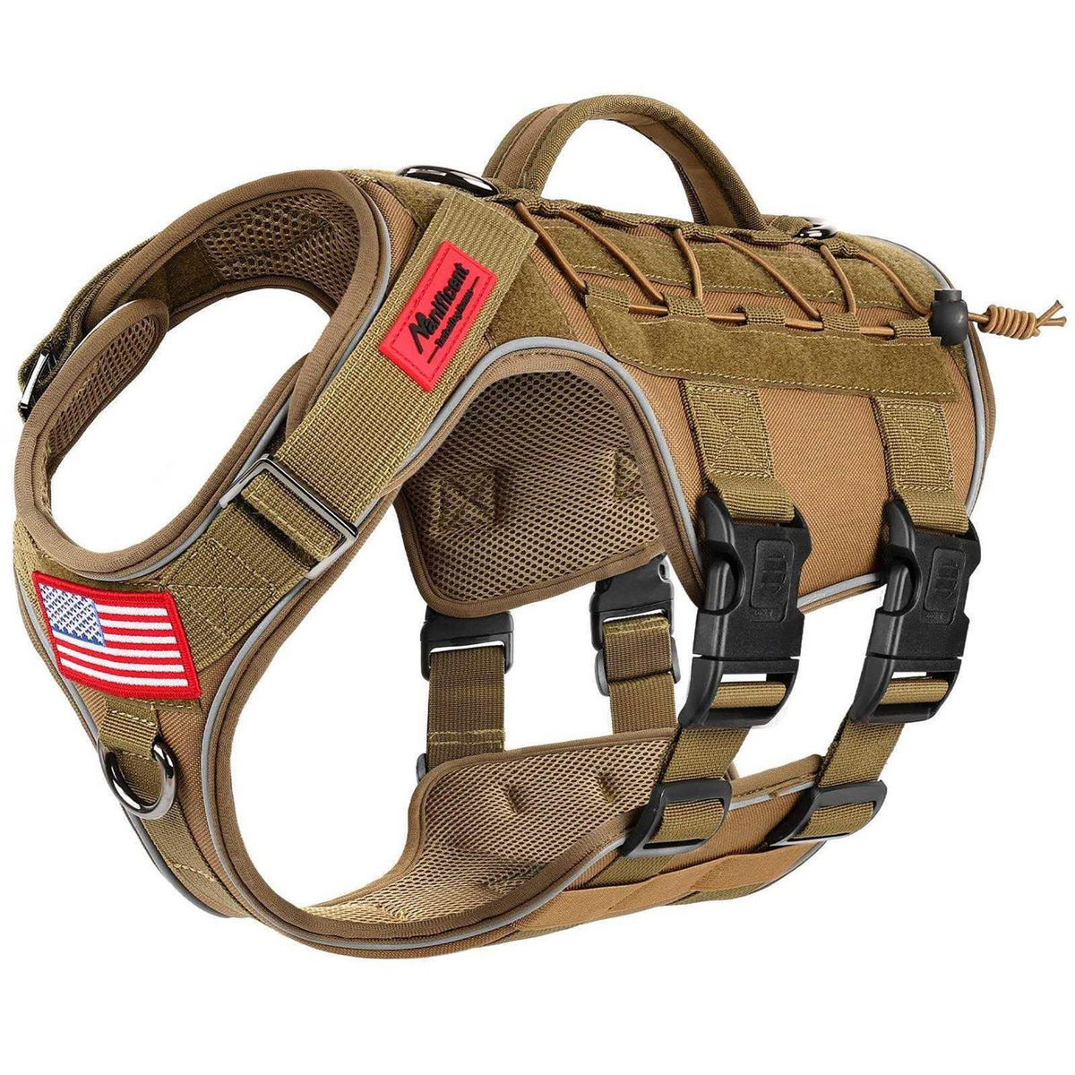 Tactical Dog Harness Reflective No Pull with Handle P338819