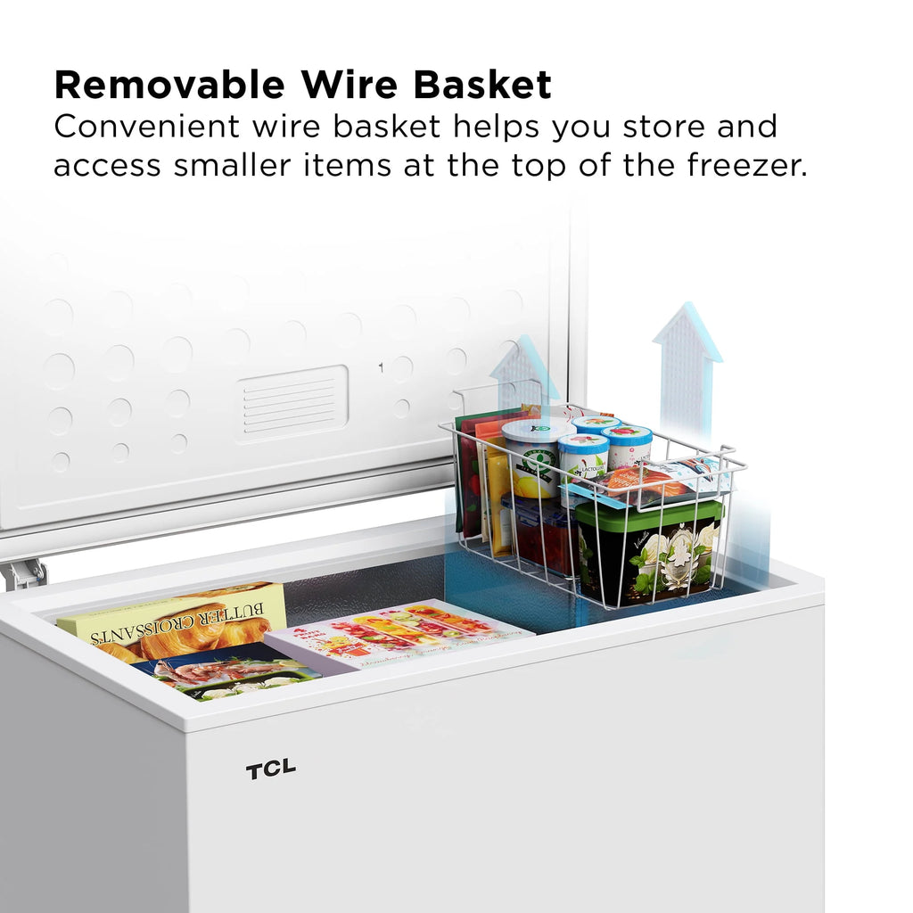 White 5.0 Cu. ft. Chest Freezer H595