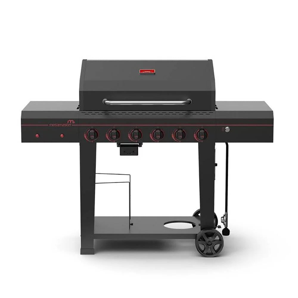 6-Burner Gas Grill with Thermometer P9216