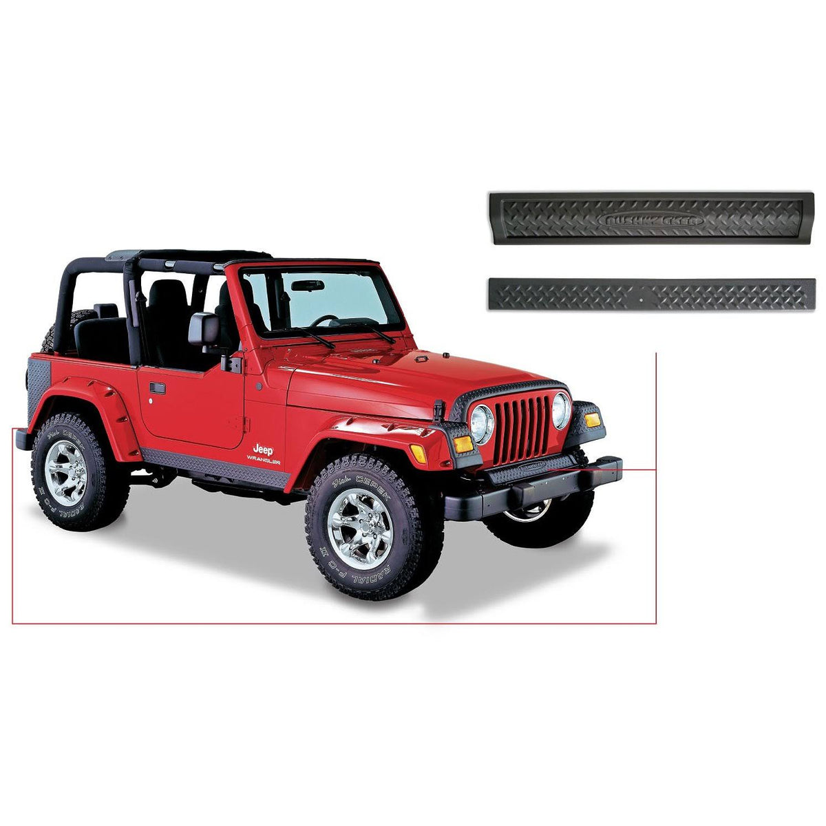 Jeep Front & Rear Accent Set H817261