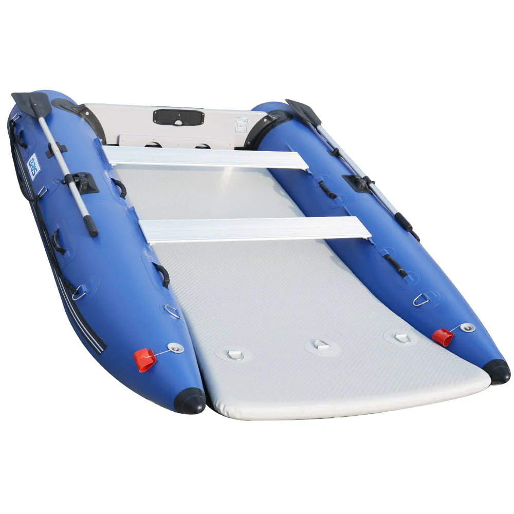 11 ft Inflatable Catamaran Boat Blue N903229