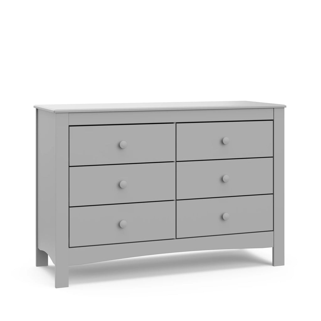 White 6 Drawer Double Dresser G73501