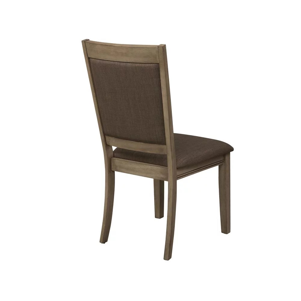 Brown Set of 2 Upholstered Side Chair U26991