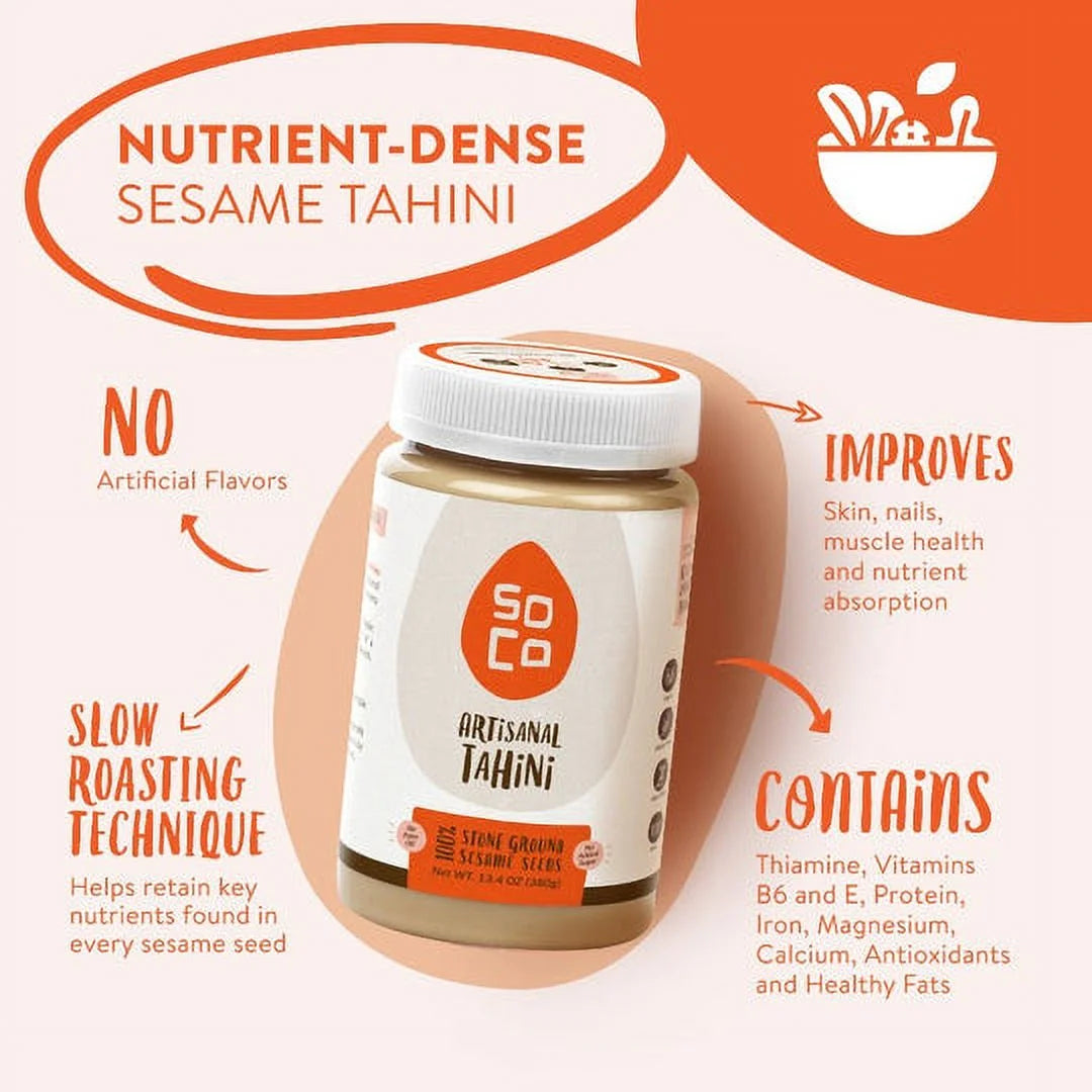 Tahini Jar & Squeeze Packs Gluten-Free Sugar-Free X46888