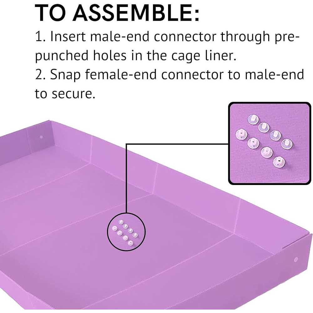 Guinea Pig Corrugated Plastic Cage Liners M201628