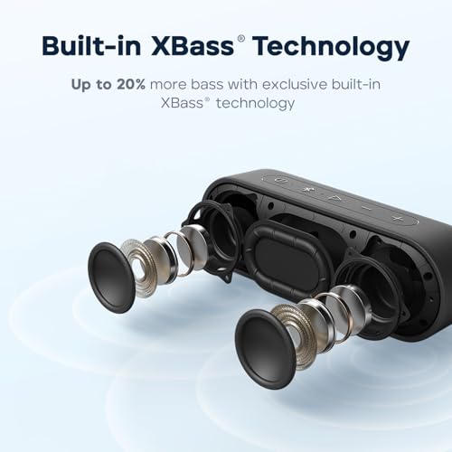 Black 16W Portable Wireless Bluetooth Speaker Y252