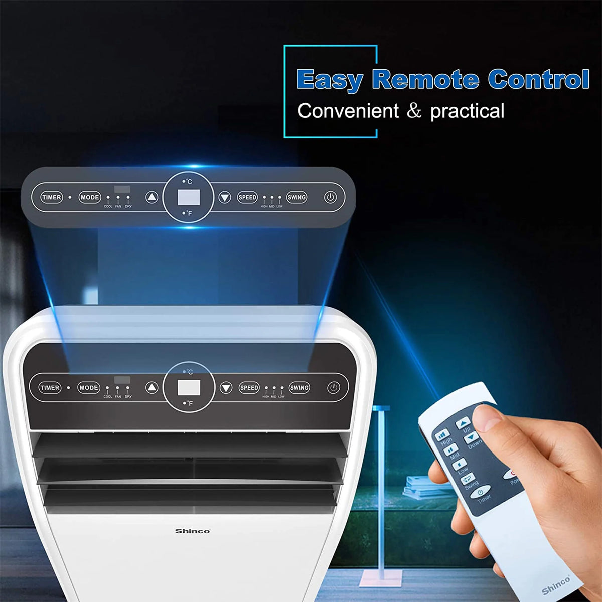 10,000 BTU Portable AC Unit, Dehumidifier, & Fan Z496434