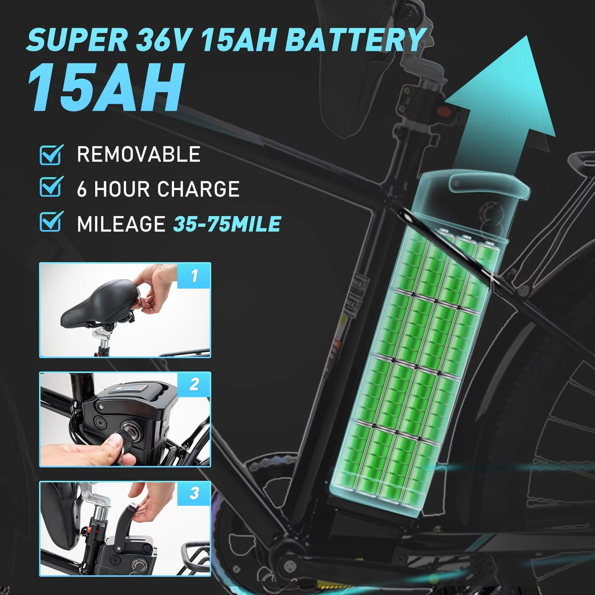 500W 26X3.0 Electric Bike G476308
