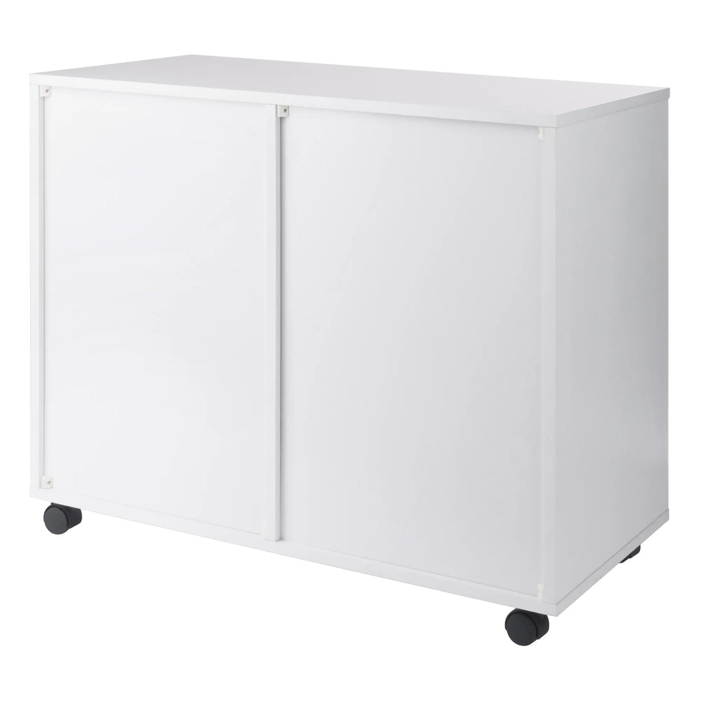 White Wood Storage Cabinet G7907