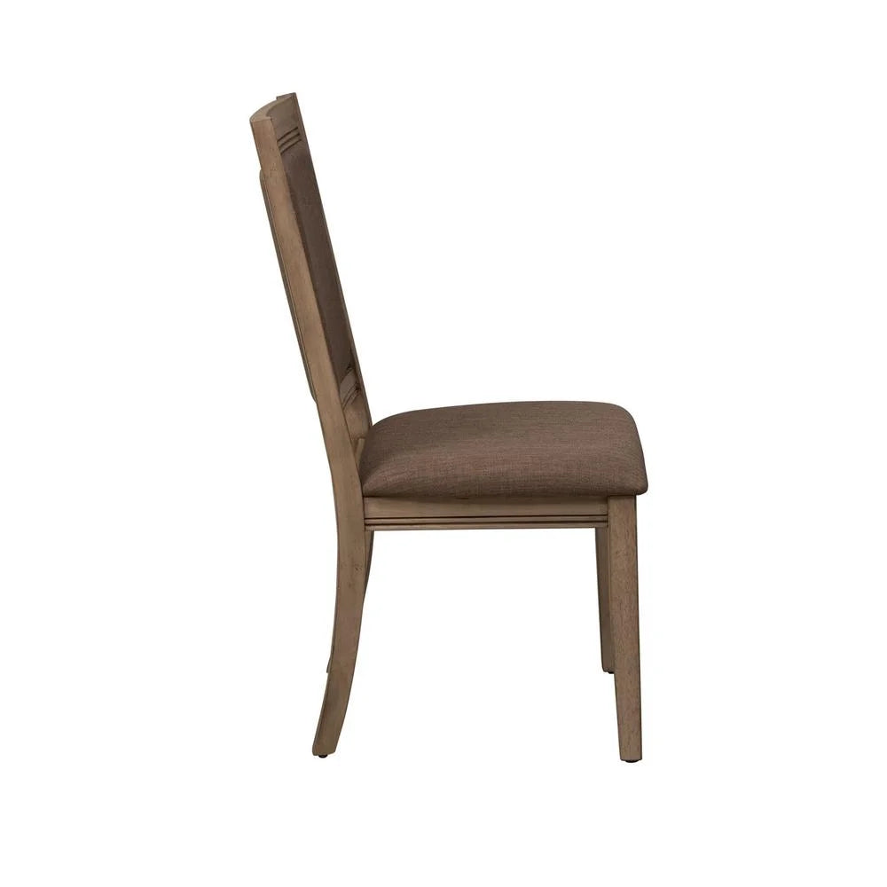 Brown Set of 2 Upholstered Side Chair U26991