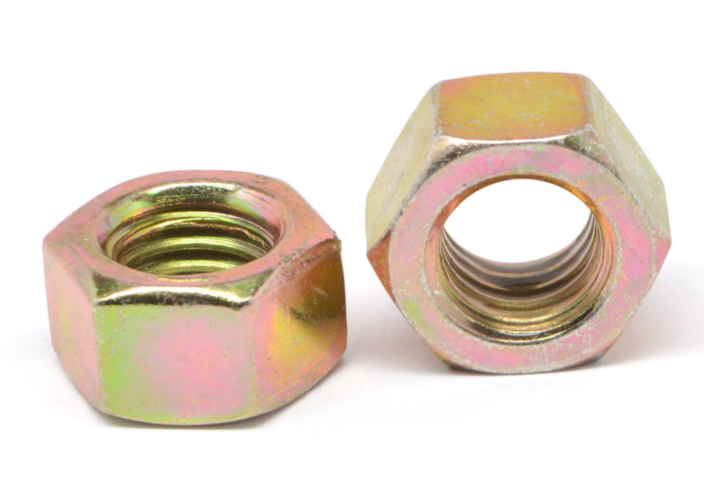 7/8x22-9 Grade 9 Hex Nut Alloy Steel Yellow CAD Plated 5 Pk R248575