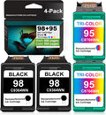 4 Pack Remanufactured Ink Cartridge 2 Black + 2 Tri-Color K461