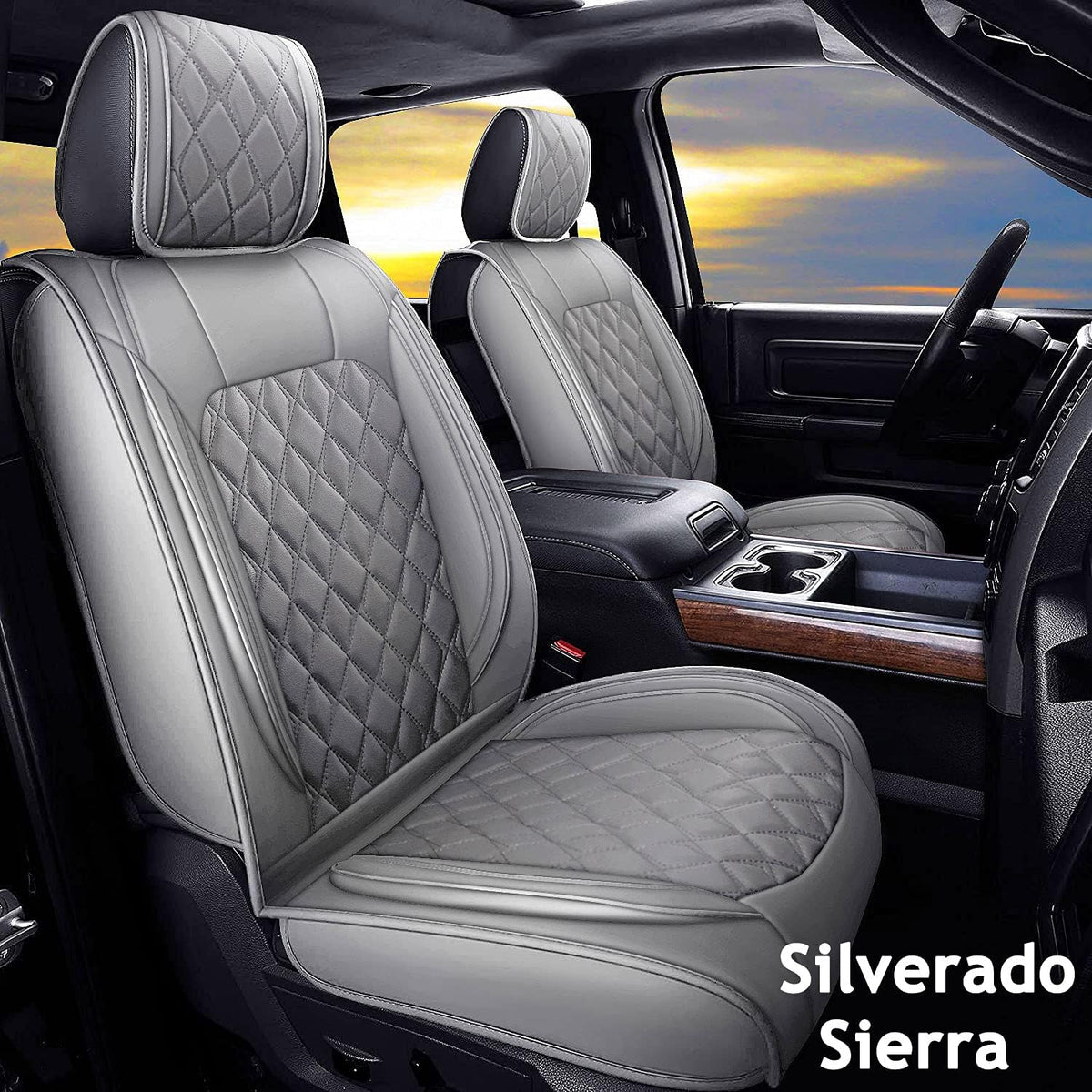 Waterproof Leather Full Set Seat Covers Q719