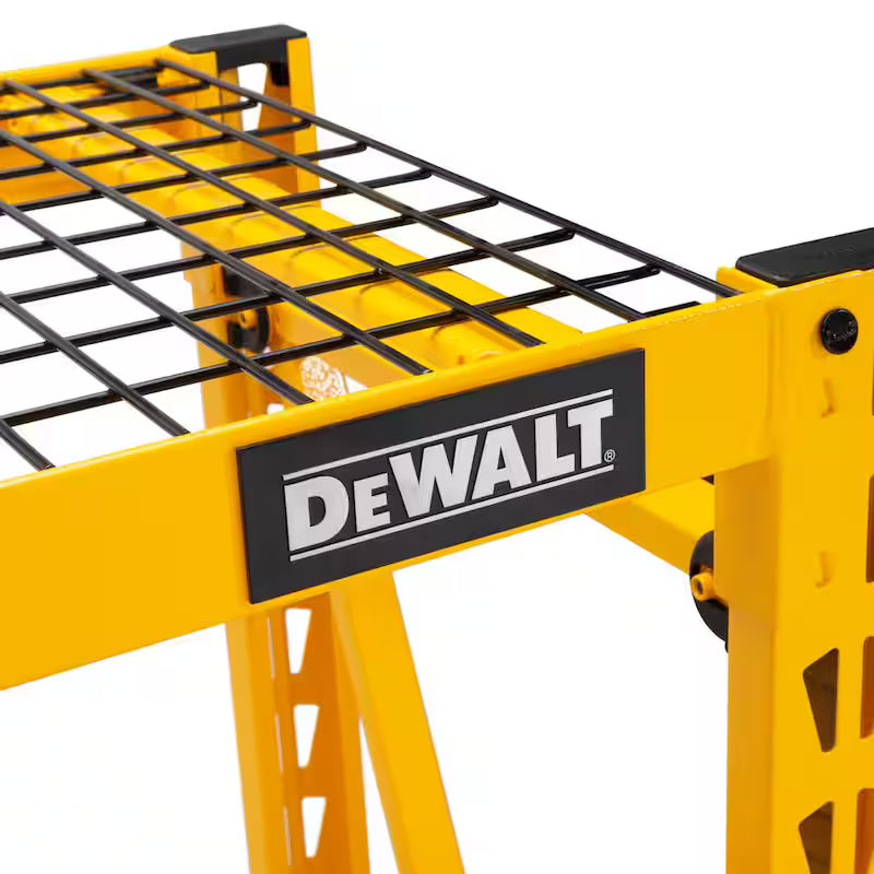 Yellow 3-Tier Wire Steel Shelving Unit S38206