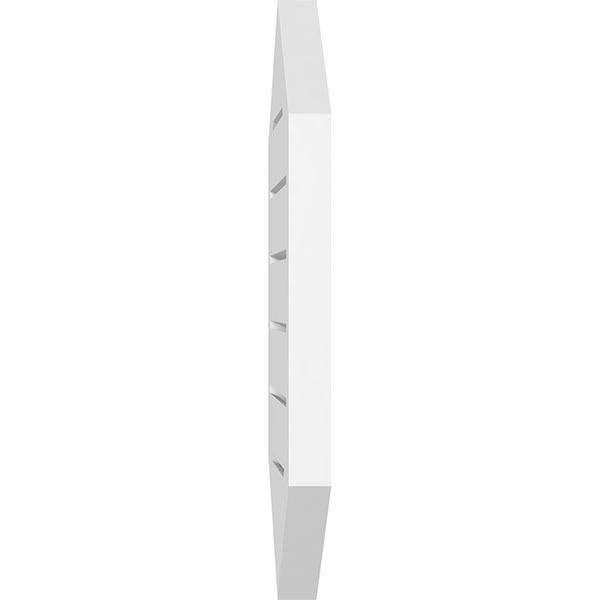 14x22W x 38x22H Vertical Peaked Surface Mount PVC Gable Vent H929093