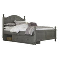 Twin Wood Storage Bed V165