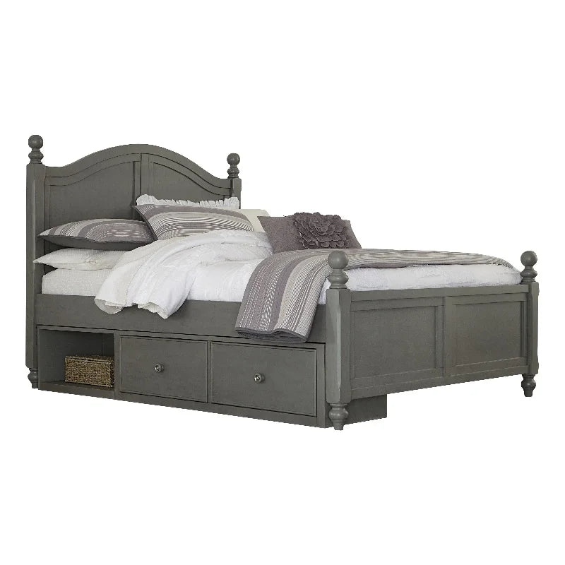 Twin Wood Storage Bed V165