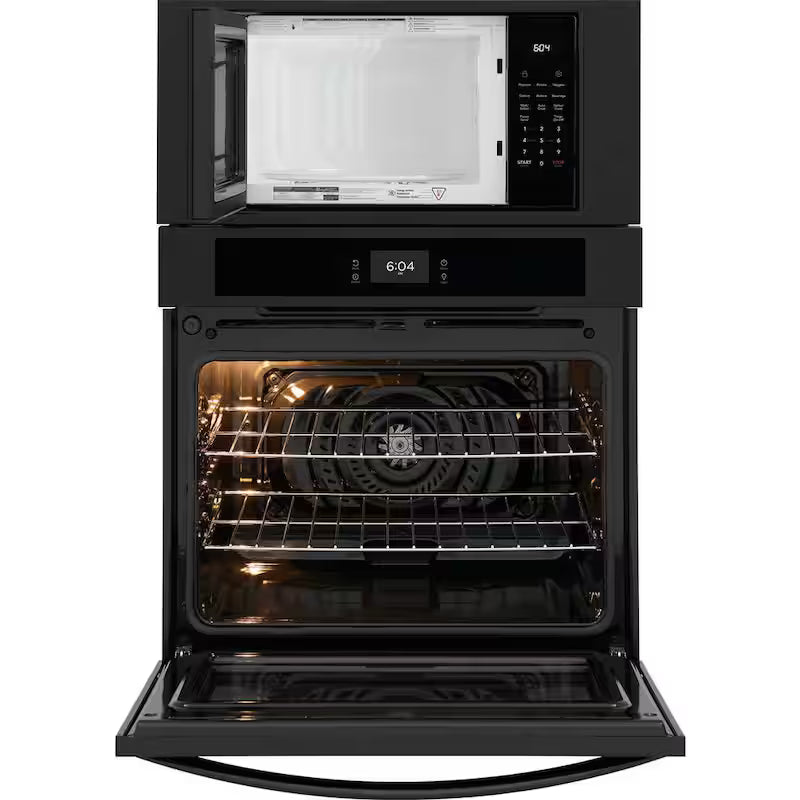 Electric Wall Oven with Built-In Microwave in Black P86766