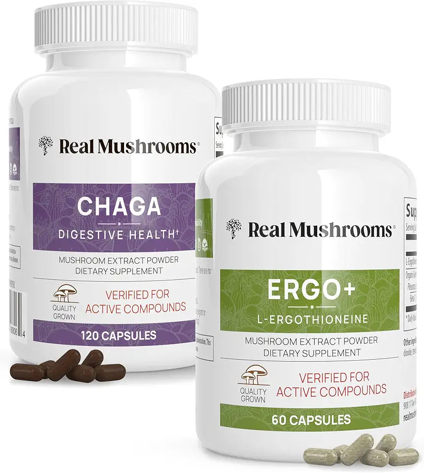 Ergothioneine and Chaga Bundle with Shiitake and Oyster Mushroom Extract N9855