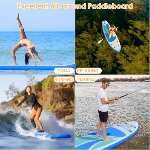Inflatable Stand Up Paddle Board 10'4" Ultra-Light Non-Slip Deck H560