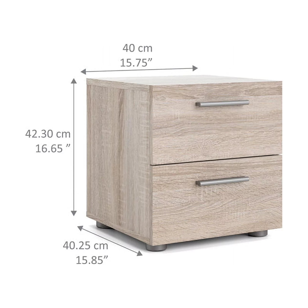 4 Drawer Chest and 2 Drawer Nightstand 2 Piece Set K438