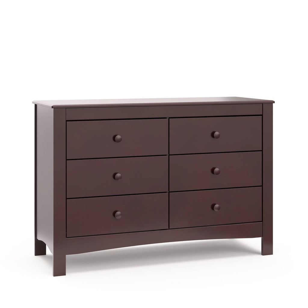 White 6 Drawer Double Dresser G73501
