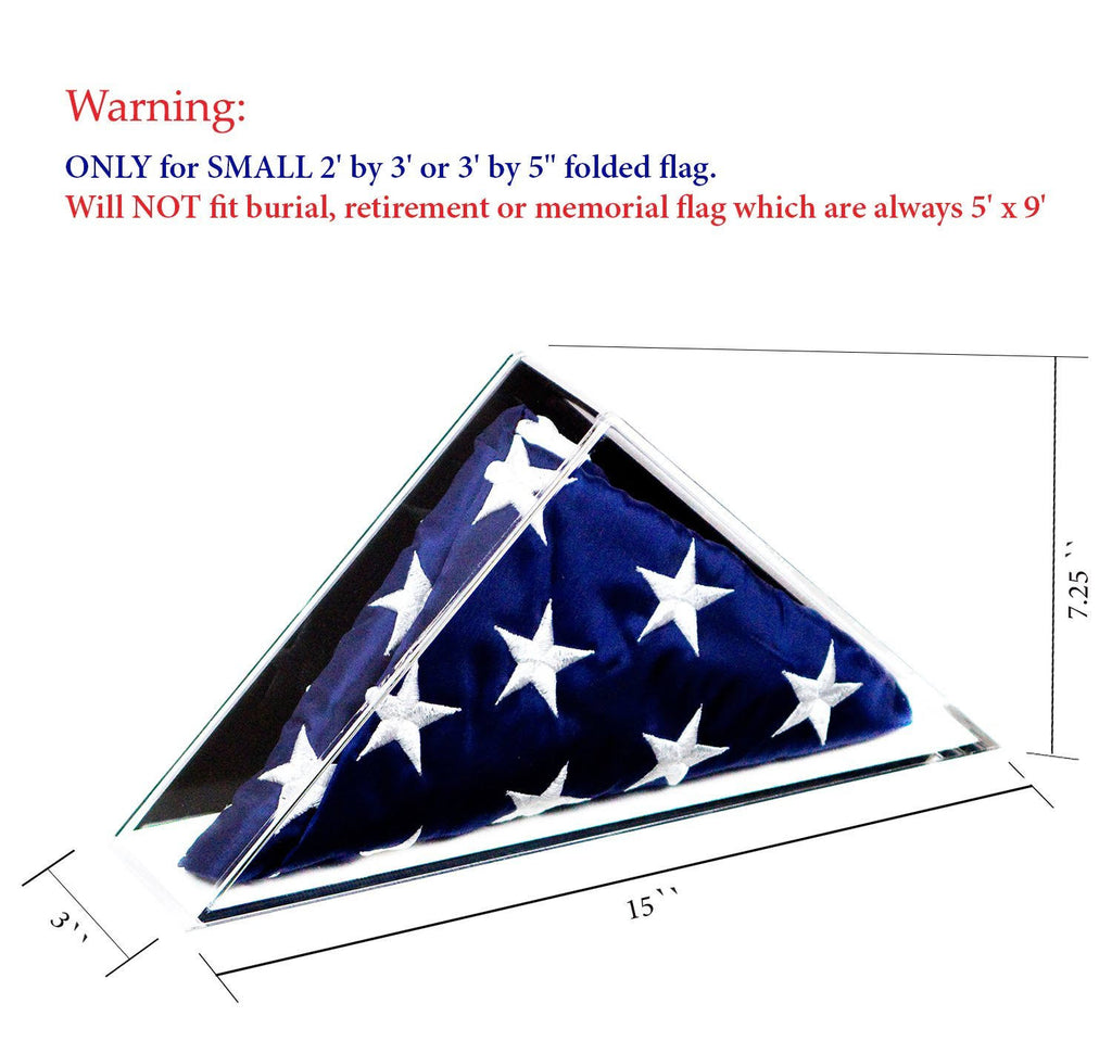 Acrylic Flag Display Case with Black Back K822706