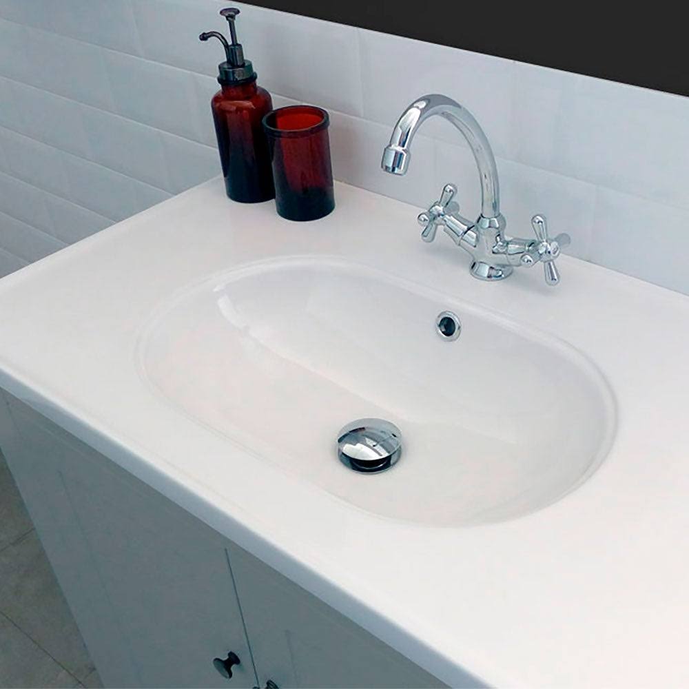 32x22 Grey Bathroom Vanity Cabinet Set with Ceramic Counter Top B527919